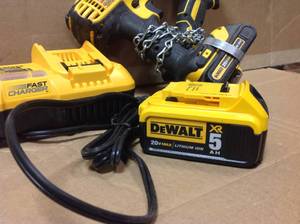 lot 19 image: Dewalt 20-Volt Cordless Brushless 3-Speed 14 in. Impact Driver DrillDrill Driver COMBO SET &nbspin good condition
