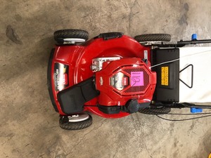 lot 112 image: Toro Recycler 22 in. SmartStow High Wheel Variable Speed Walk Behind Gas Self Propelled Mower In working condition see pics 