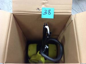 lot 38 image: RYOBI 12 in. 10 Amp Corded Electric Snow Blower Shovel&nbspin good condition