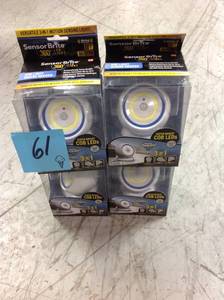 lot 61 image: Sensor Brite 360 Motion Activated LED Night Light  (4)&nbspin good condition
