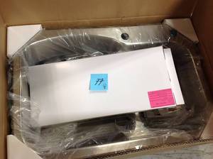 lot 77 image: Glacier Bay All-in-One Dual Mount Stainless Steel 33 in. 2-Hole Double Bowl Kitchen Sink Kit with  Faucet &nbspin good condition