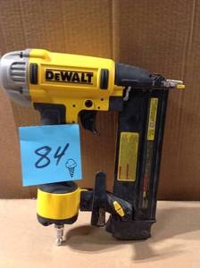 lot 84 image: DEWALT 18-Gauge Pneumatic Corded Brad Nailer&nbspin good condition