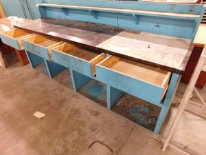 lot 400 image: Work Bench - 96(w) x 24.5 x 36(h)