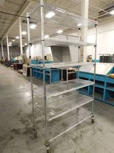 lot 410 image: Rolling Utility Cart - 48(w) x 18(d)