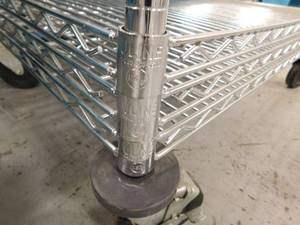 lot 411 image: Rolling Utility Cart - 35.5(w) x 24(d) x 79.5(h)