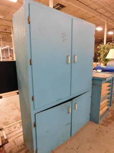 lot 417 image: Wood Storage Cabinets