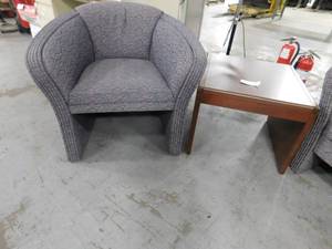 lot 437 image: Chair, Couch and End Tables
