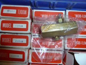 lot 477 image: Tray of New Flow Control Valves, Limit Switches and Mac Solenoids