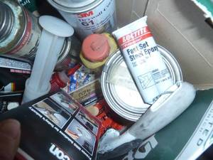 lot 480 image: Box of MarkingStriping Paint, Roof Patch & Epoxy