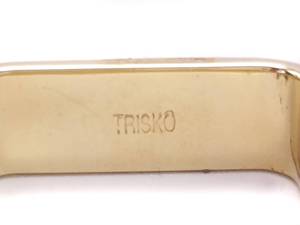 lot 8 image: Robert Trisko Designer Diamond Estate Ring in 14k Yellow Gold $3250