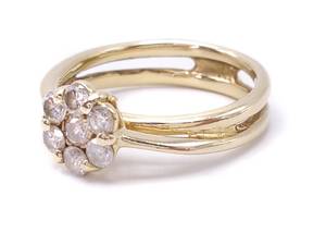 lot 34B image: Ladies 12 Diamond Estate Ring in 14k Gold $1999