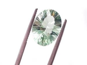 lot 25D image: 6.17 Carat Green Star Burst Cut Brazilian Fluorite Gemstone
