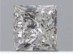 lot 5A image: GIA Certified 1.01 Carat Princess Cut (VVS1, H, No Fluorescence) Loose $6500