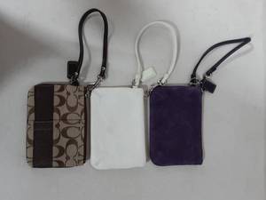 3-Coach Wristlets