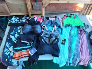 Work Out Tops, Bottoms & Sport Bras Size SM