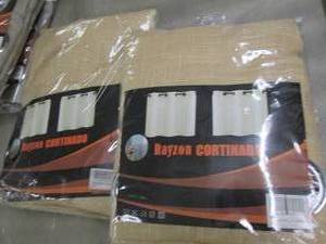 2 Pair 37x45 inch Semi Sheer Gromme...