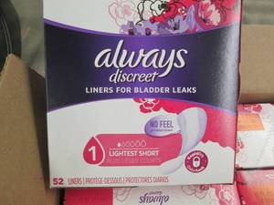 4- 52 ct Boxes Always Discreet Line...
