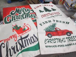 2- 4pk Christmas Pillow Covers 18x1...