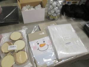 Ornaments, Star Lights, Wood Disc O...