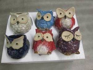 2.5 Inches Owl Pots, Little Ceramic...