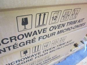 30 in. Microwave Trim Kit in Finger...