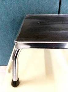 Brewer Company Stainless Steel Physicians Step Stool With Anti Slip Rubber Grid - Great Condition