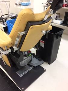 Dexta MK20X3604-14&nbspDental Oral Surgical Exam Chair with Footswitch - Working Condition - Arms Have Wear Underneath - ITEMS ON CHAIR NOT INCLUDED