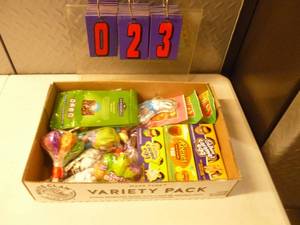 Flat of Candy. As shown. All Late 2020 or 2021 Best By Date.