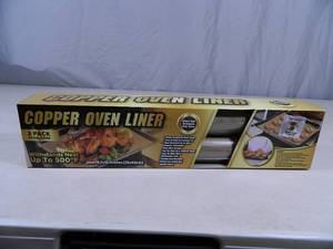 2 New Copper Oven Liners