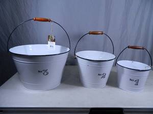 3 New Milkhouse Bucket Planters