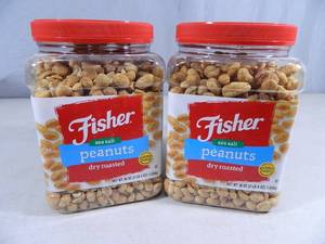 4 lbs 8 oz of Fisher Sea Salt Peanuts