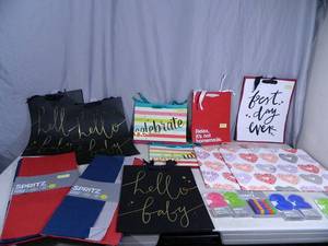 New Gift Bags, Candles, and Tissue Paper