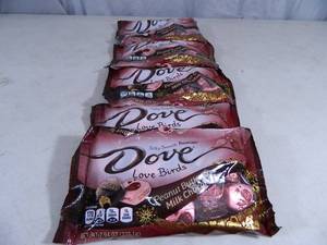 5 New Bags of Dove Peanut Butter and Milk Chocolate