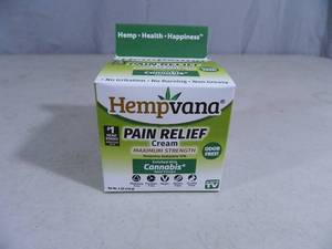 New Hempvana Pain Relief Cream