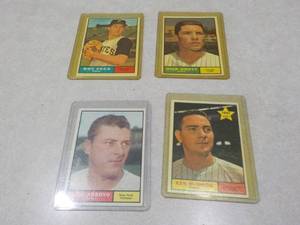 4 1961 Topps Baseball Cards...