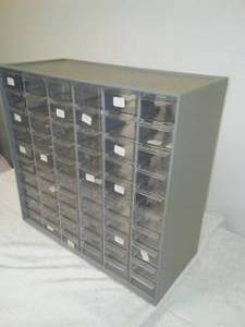 lot 11 image: 60 drawer storage container