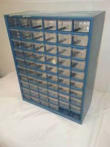 lot 28 image: 60 drawer cabinet.