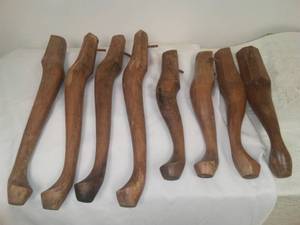 lot 57 image: Wood furniture Legs (8)