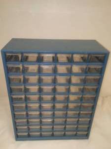 lot 60 image: 60 drawer cabinet, plastic