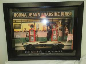 lot 65 image: Norma Jeans Roadside Diner, Destiny Highway, painting