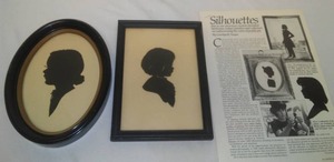 lot 116 image: 2 Silhouettes Mary Jeanne Murray, 9.24, 1955 .