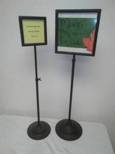 lot 119 image: Metal Display Signs
