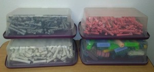 lot 53 image: Perm rods & trash can and cover