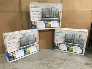 lot 48 image: Lot of 3 Evenflo Play Space not used