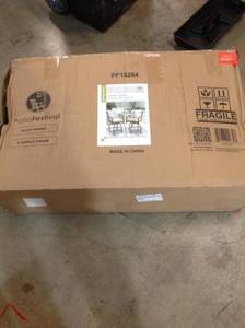 lot 62 image: PATIO FESTIVAL Swivel Metal Outdoor Bar Stool with Beige Cushion (2-Pack) NOT USED