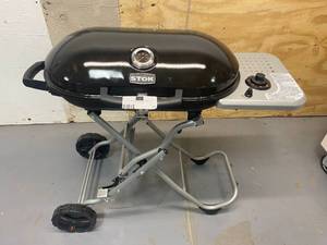 lot 72 image: STOK Gridiron 348 sq. in. Single Burner Portable Propane Gas Grill in Black with Insert Compatibility