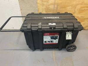 lot 79 image: HUSKY 37 in. Rolling Tool Box Utility Cart Black