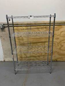 lot 85 image: Chrome Wire Shelf