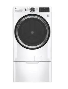 lot 8 image: GE 16 in. White Laundry Pedestal with Storage Drawer