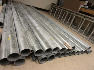 lot 816 image: ELECTRICAL METALLIC TUBING 2 12 x 10, WITH CONNECTORS,  90 DEGREE ELBOWS